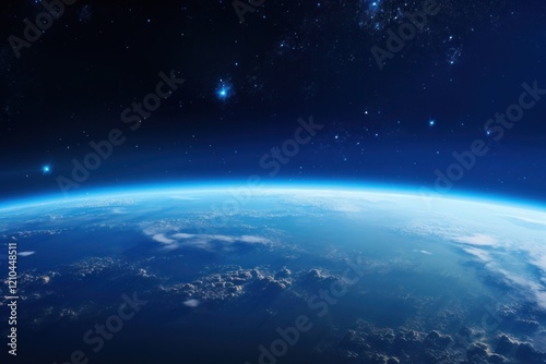 Fototapeta Naklejka Na Ścianę i Meble -  The earth in space background astronomy universe outdoors