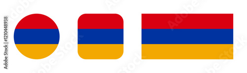 Armenia flag icon set