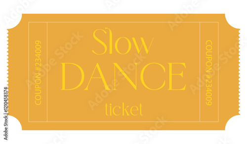 Ticket, Admit one ticket, Dance ticket	