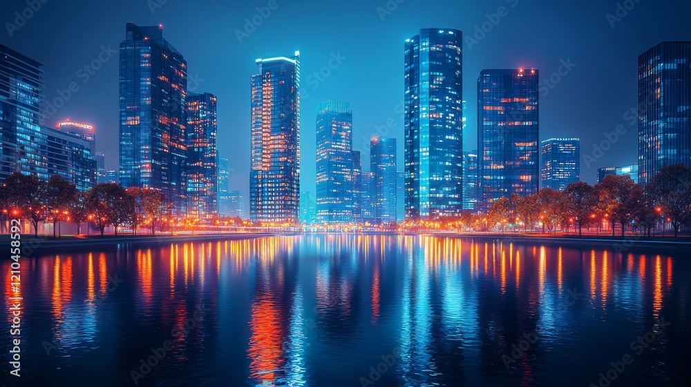 Fototapeta premium futuristic clean city, realistic photo 