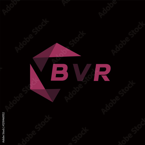 BVR creative minimalist letter logo. BVR unique vector initials alphabet letter logo design photo