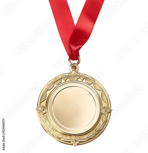 gold medal isolated on white