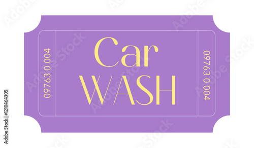 Ticket, Car wash ticket