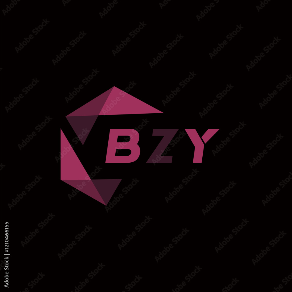 Obraz premium BZY creative minimalist letter logo. BZY unique vector initials alphabet letter logo design