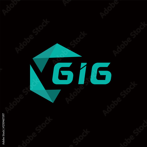GIG creative minimalist letter logo. GIG unique vector initials alphabet letter logo design