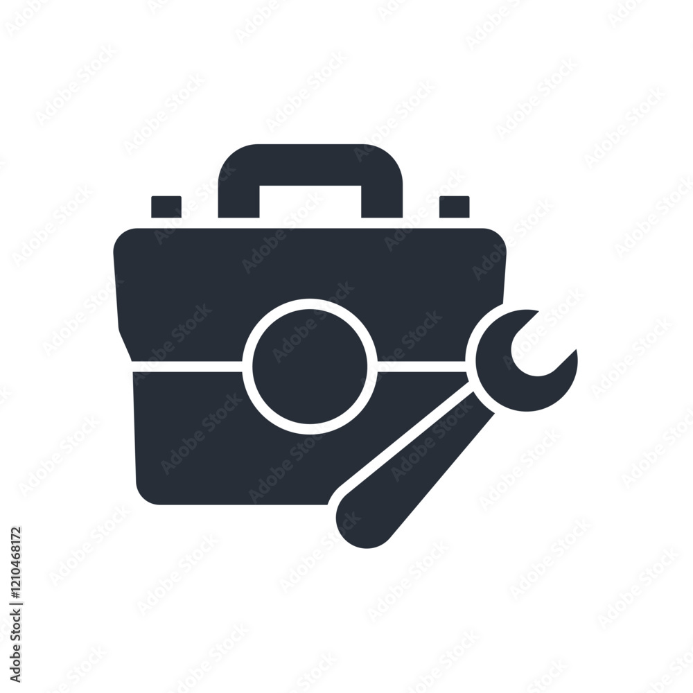 Toolbox icon. vector.Editable stroke.linear style sign for use web design,logo.Symbol illustration. Toolbox icon. vector.Editable stroke.linear style sign for use web design,logo.Symbol illustration.