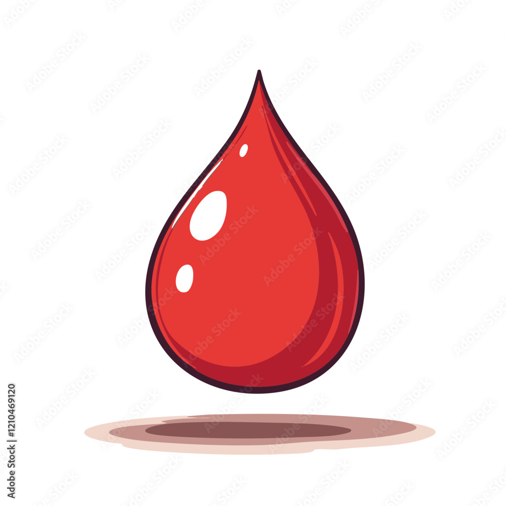 Obraz premium Red Drop Vector Illustration Graphic Design. Vector Image