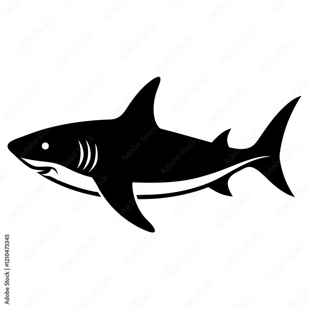 shark silhouette vector illustrator shark silhouette vector illustrator