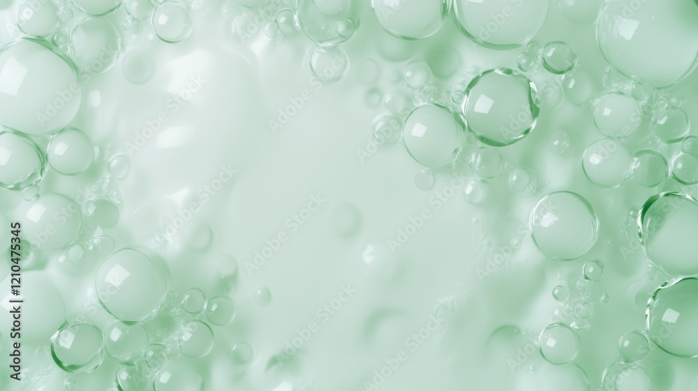 Glowing molecular orbs in muted pastel green tones are surrounded by translucent grey droplets, suspended gracefully in a glowing mist. Glowing molecular orbs in muted pastel green tones are surrounded by translucent grey droplets, suspended gracefully in a glowing mist.