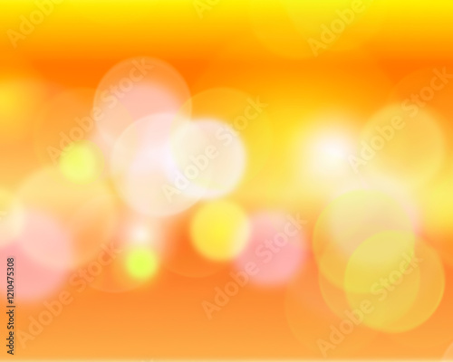 Orange abstract background blur with bokeh
