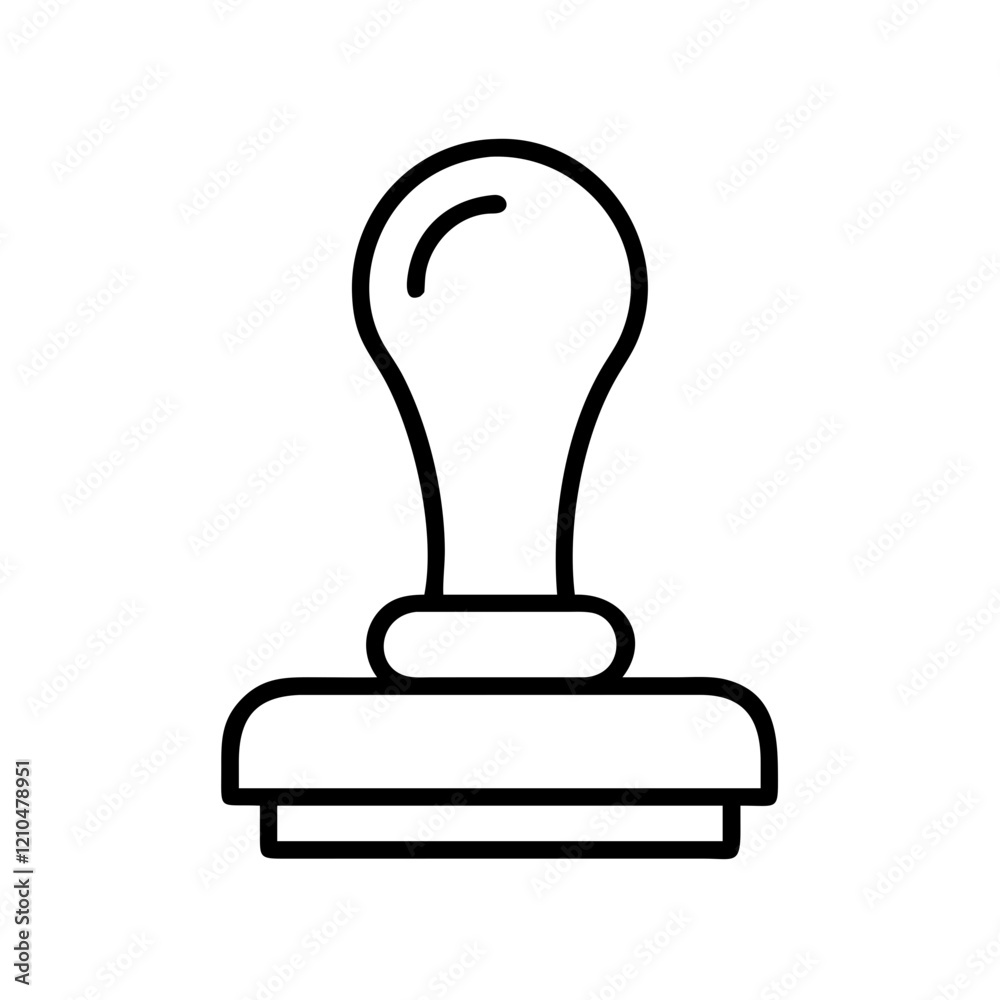 stamp icon, stamp line art - simple line art of stamp, perfect for stamp logos and icons stamp icon, stamp line art - simple line art of stamp, perfect for stamp logos and icons