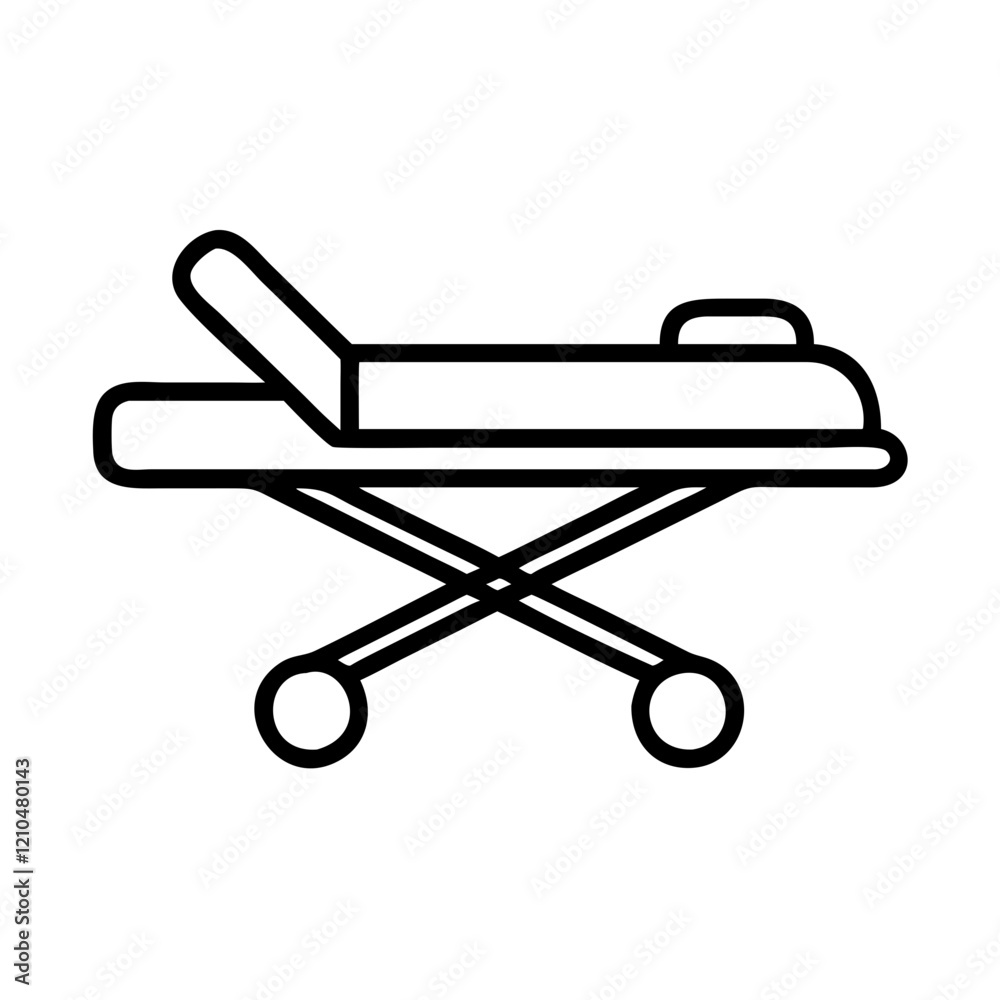stretcher icon, stretcher line art - simple line art of stretcher, perfect for stretcher logos and icons stretcher icon, stretcher line art - simple line art of stretcher, perfect for stretcher logos and icons