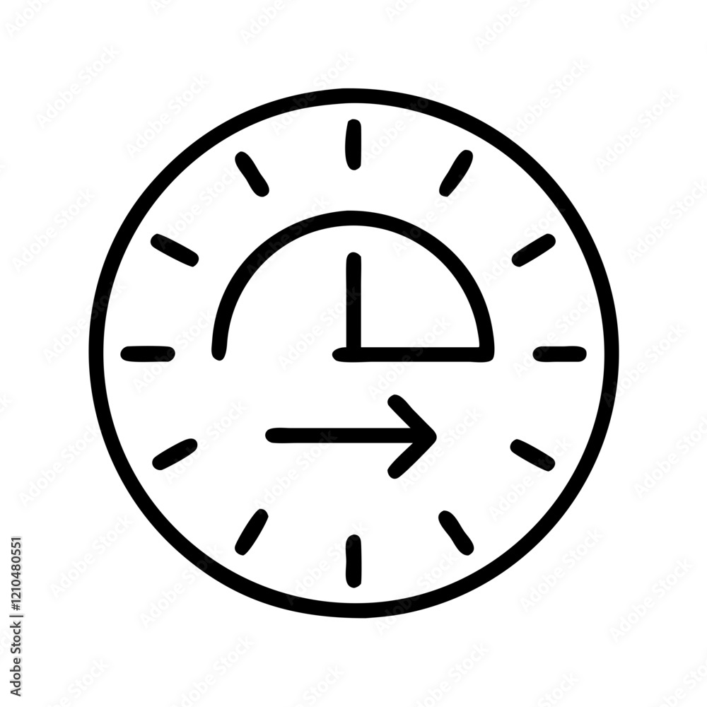 sunrise clock icon, sunrise clock line art - simple line art of sunrise clock, perfect for sunrise clock logos and icons sunrise clock icon, sunrise clock line art - simple line art of sunrise clock, perfect for sunrise clock logos and icons