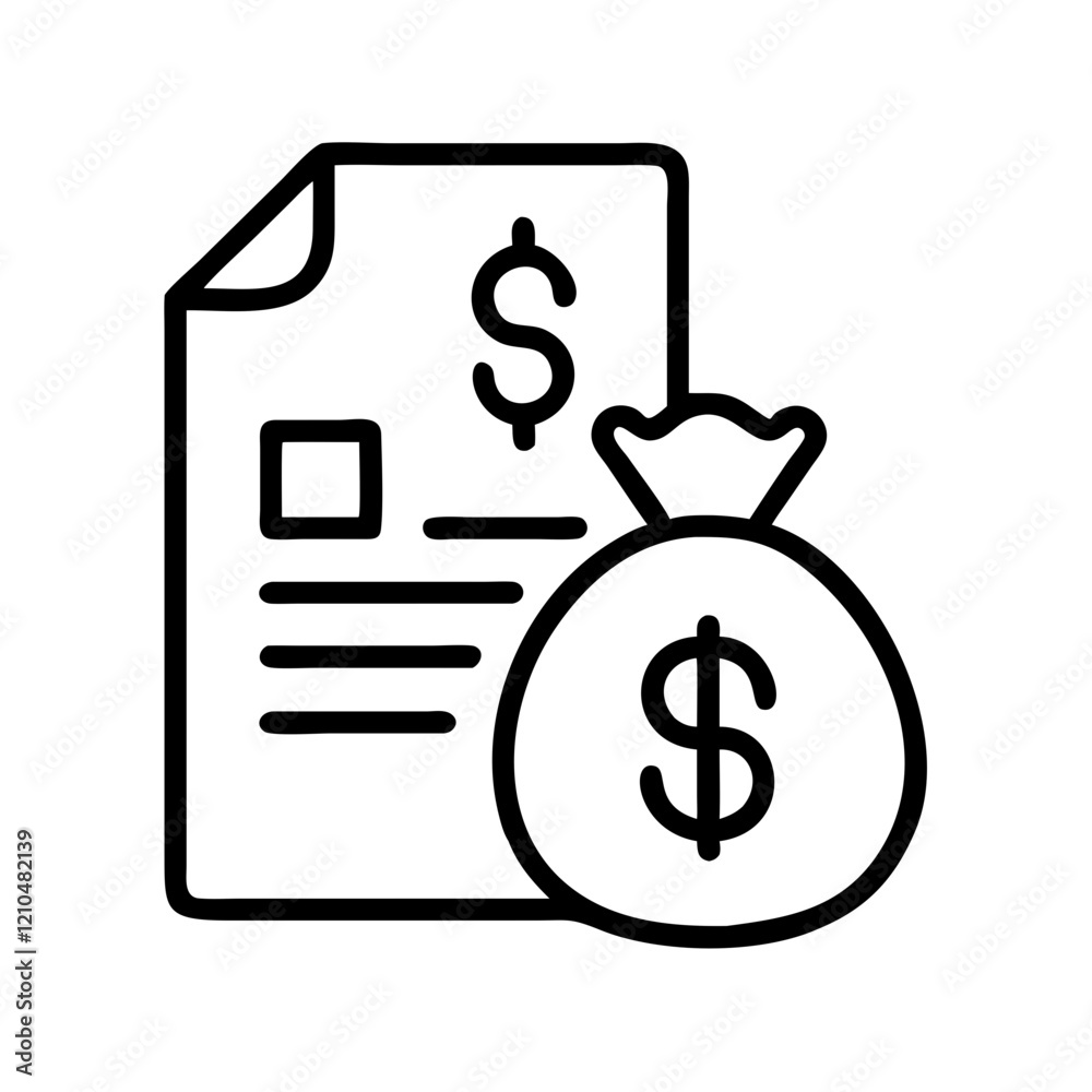 tax icon, tax line art - simple line art of tax, perfect for tax logos and icons tax icon, tax line art - simple line art of tax, perfect for tax logos and icons