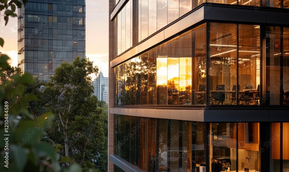 Obraz premium city view of modern city building 