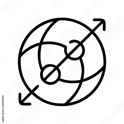 traceroute icon, traceroute line art - simple line art of traceroute, perfect for traceroute logos and icons