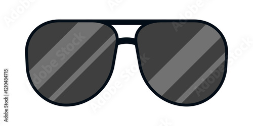 sunglasses icon. Aviator sunglasses vector icon