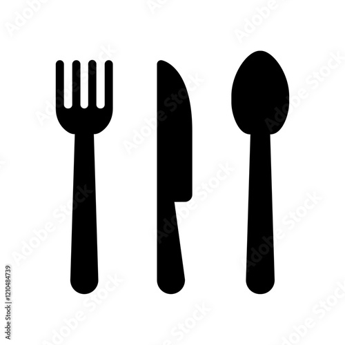 cutlery icon. tableware icon vector