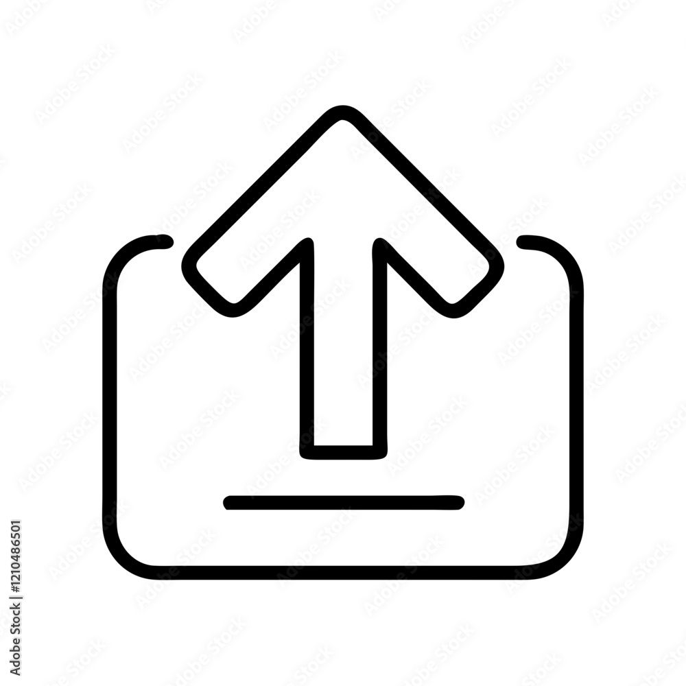 upload arrow icon, upload arrow line art - simple line art of upload arrow, perfect for upload arrow logos and icons upload arrow icon, upload arrow line art - simple line art of upload arrow, perfect for upload arrow logos and icons