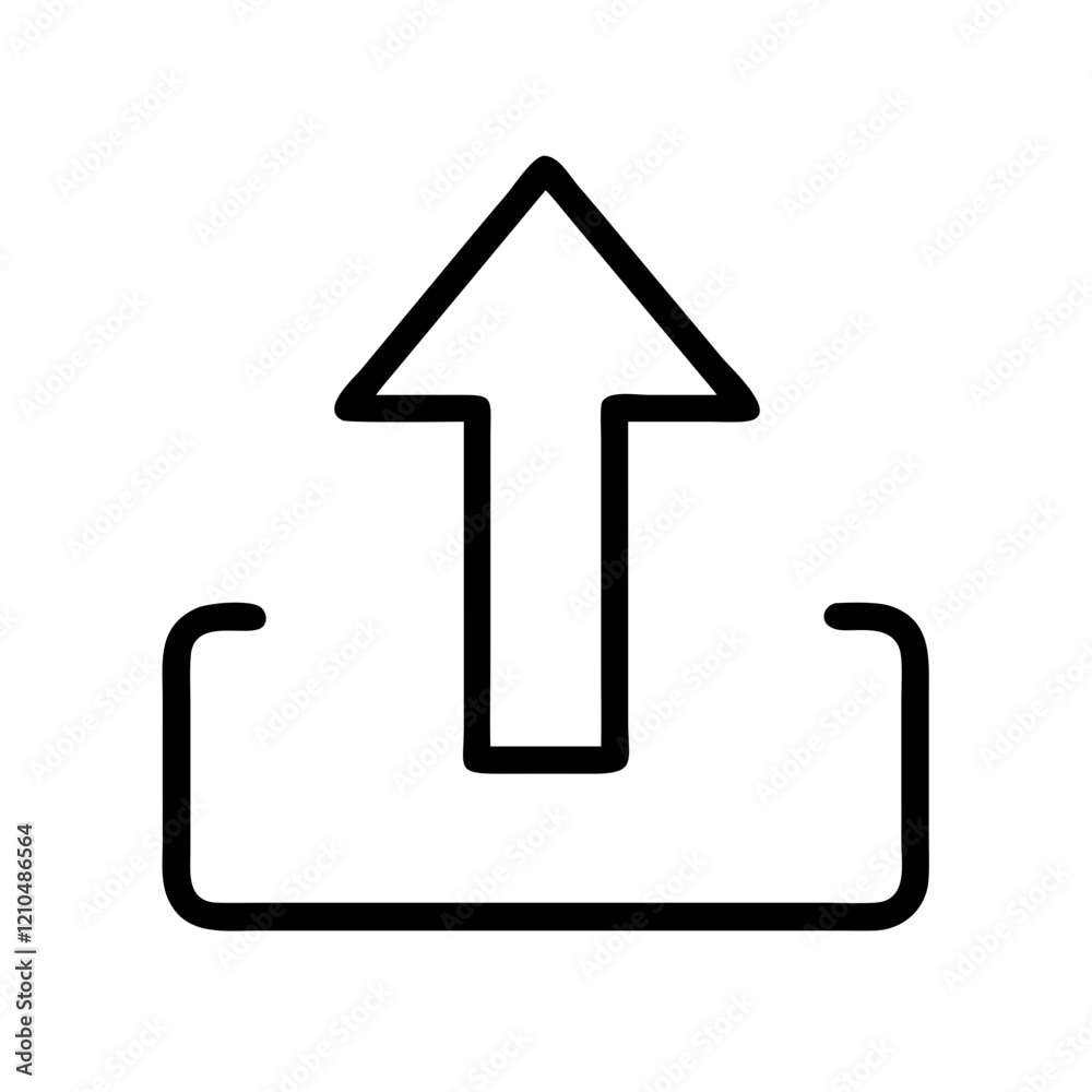 upload arrow icon, upload arrow line art - simple line art of upload arrow, perfect for upload arrow logos and icons upload arrow icon, upload arrow line art - simple line art of upload arrow, perfect for upload arrow logos and icons
