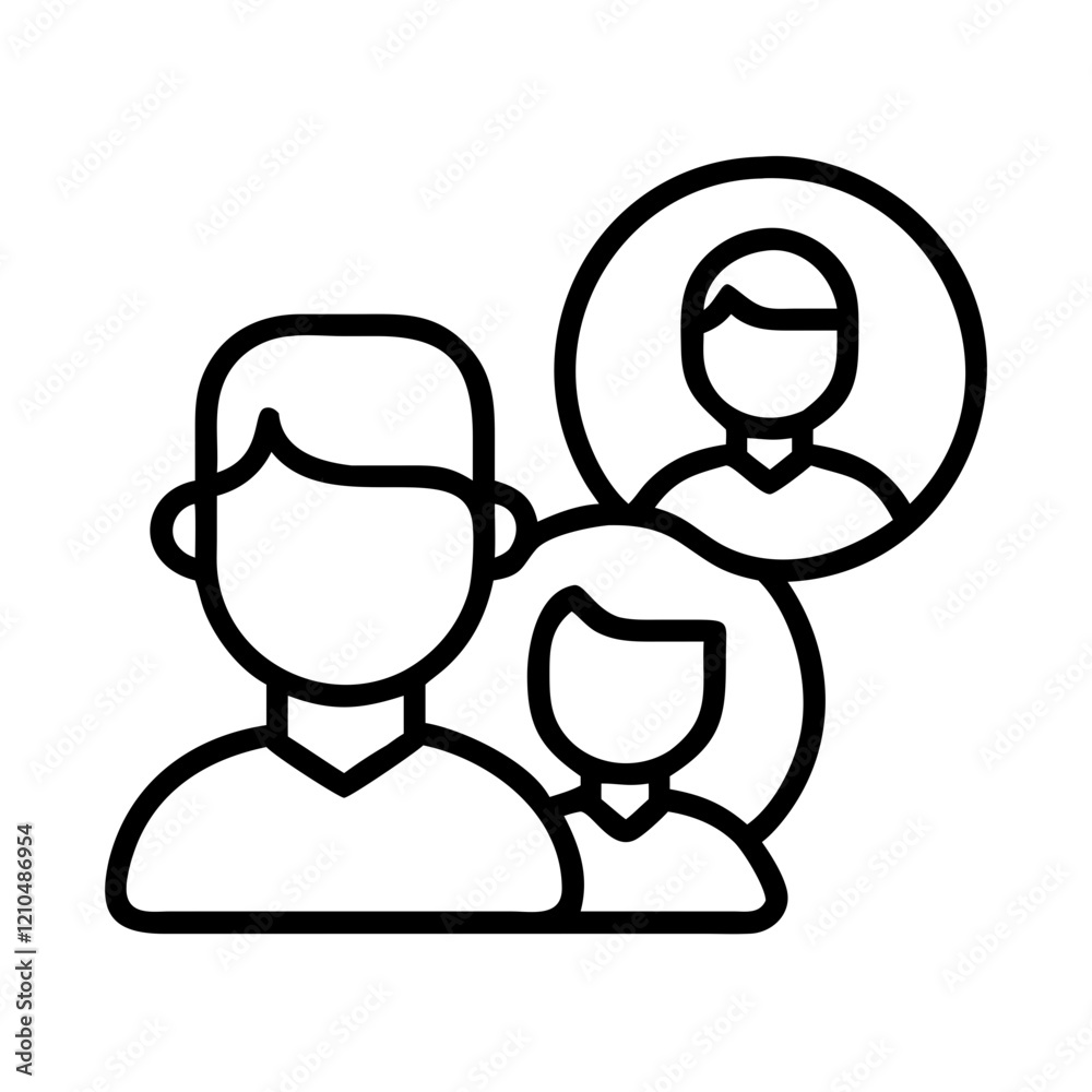 user personas icon, user personas line art - simple line art of user personas, perfect for user personas logos and icons user personas icon, user personas line art - simple line art of user personas, perfect for user personas logos and icons