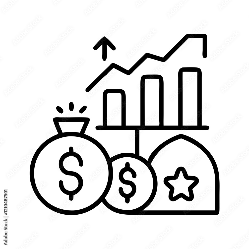 us markets icon, us markets line art - simple line art of us markets, perfect for us markets logos and icons us markets icon, us markets line art - simple line art of us markets, perfect for us markets logos and icons