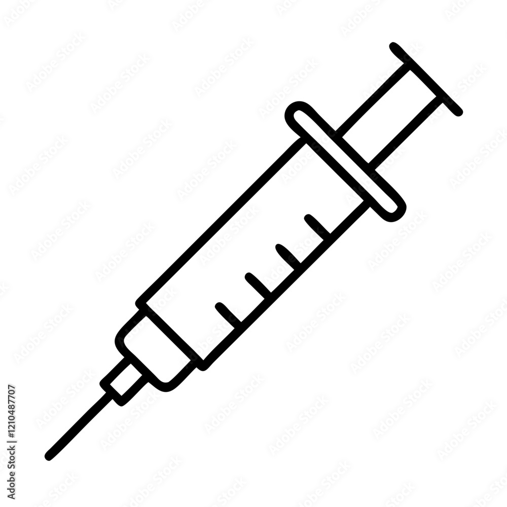 vaccine syringe icon, vaccine syringe line art - simple line art of vaccine syringe, perfect for vaccine syringe logos and icons vaccine syringe icon, vaccine syringe line art - simple line art of vaccine syringe, perfect for vaccine syringe logos and icons