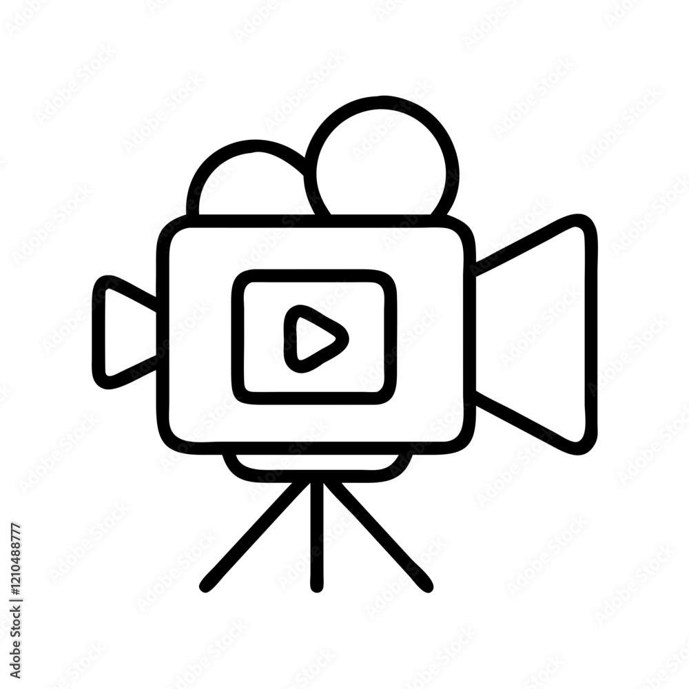 videography icon, videography line art - simple line art of videography, perfect for videography logos and icons videography icon, videography line art - simple line art of videography, perfect for videography logos and icons