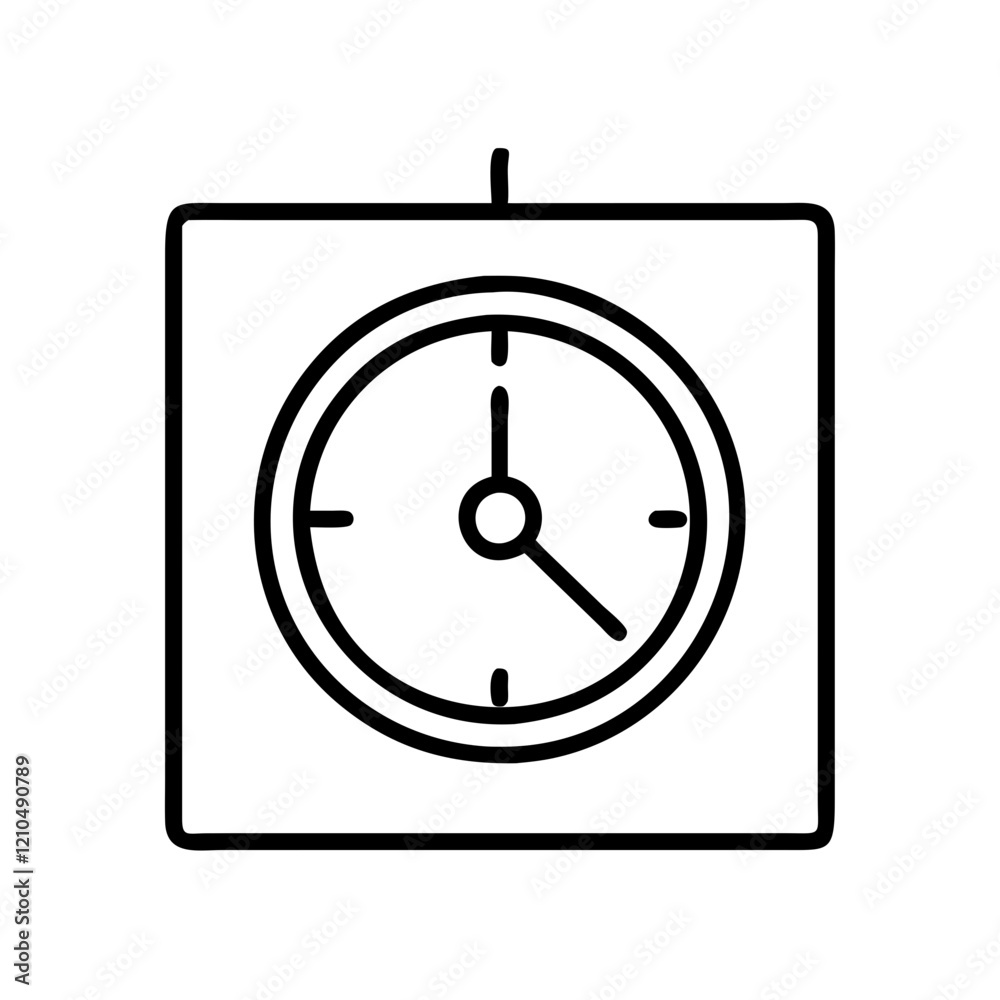 wall clock icon, wall clock line art - simple line art of wall clock, perfect for wall clock logos and icons wall clock icon, wall clock line art - simple line art of wall clock, perfect for wall clock logos and icons