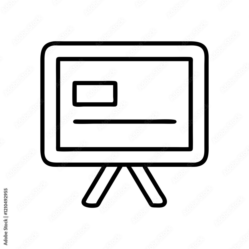 whiteboard icon, whiteboard line art - simple line art of whiteboard, perfect for whiteboard logos and icons whiteboard icon, whiteboard line art - simple line art of whiteboard, perfect for whiteboard logos and icons