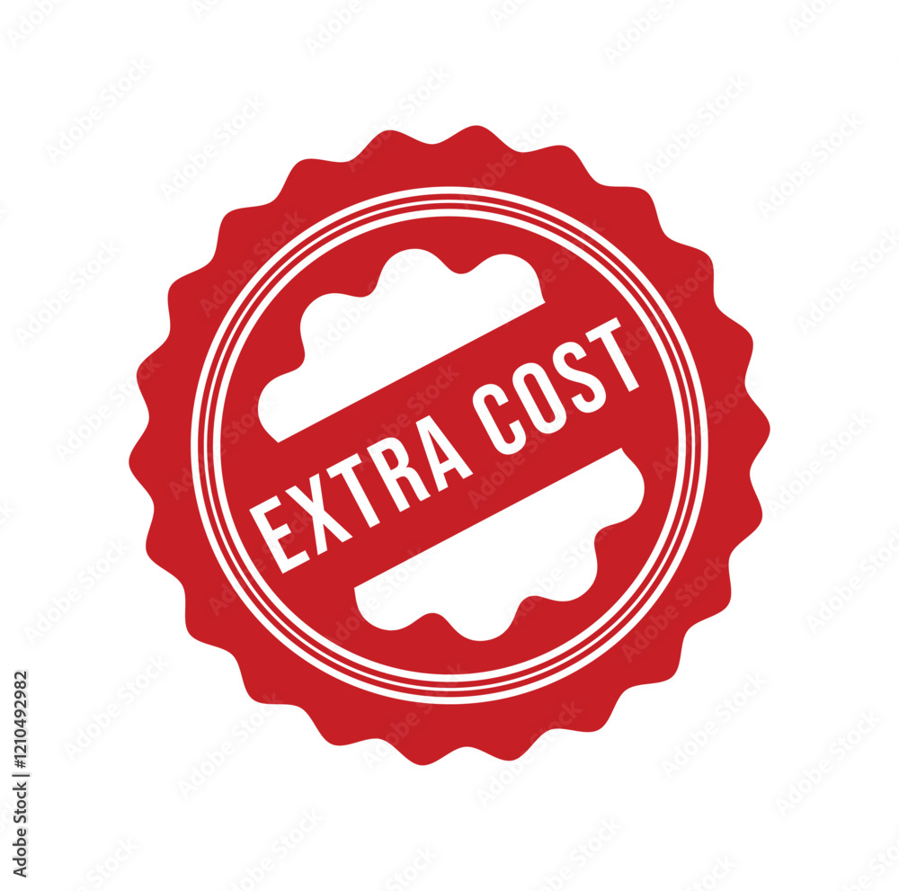 Extra Cost Rubber stamp design Vector Extra Cost Rubber stamp design Vector