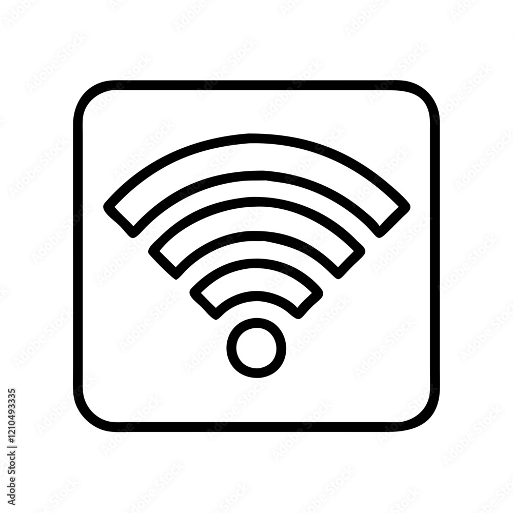 wifi symbol icon, wifi symbol line art - simple line art of wifi symbol, perfect for wifi symbol logos and icons wifi symbol icon, wifi symbol line art - simple line art of wifi symbol, perfect for wifi symbol logos and icons