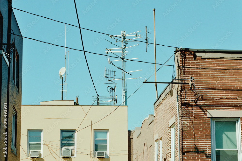 modest neighborhood passage, television antennas modest neighborhood passage, television antennas