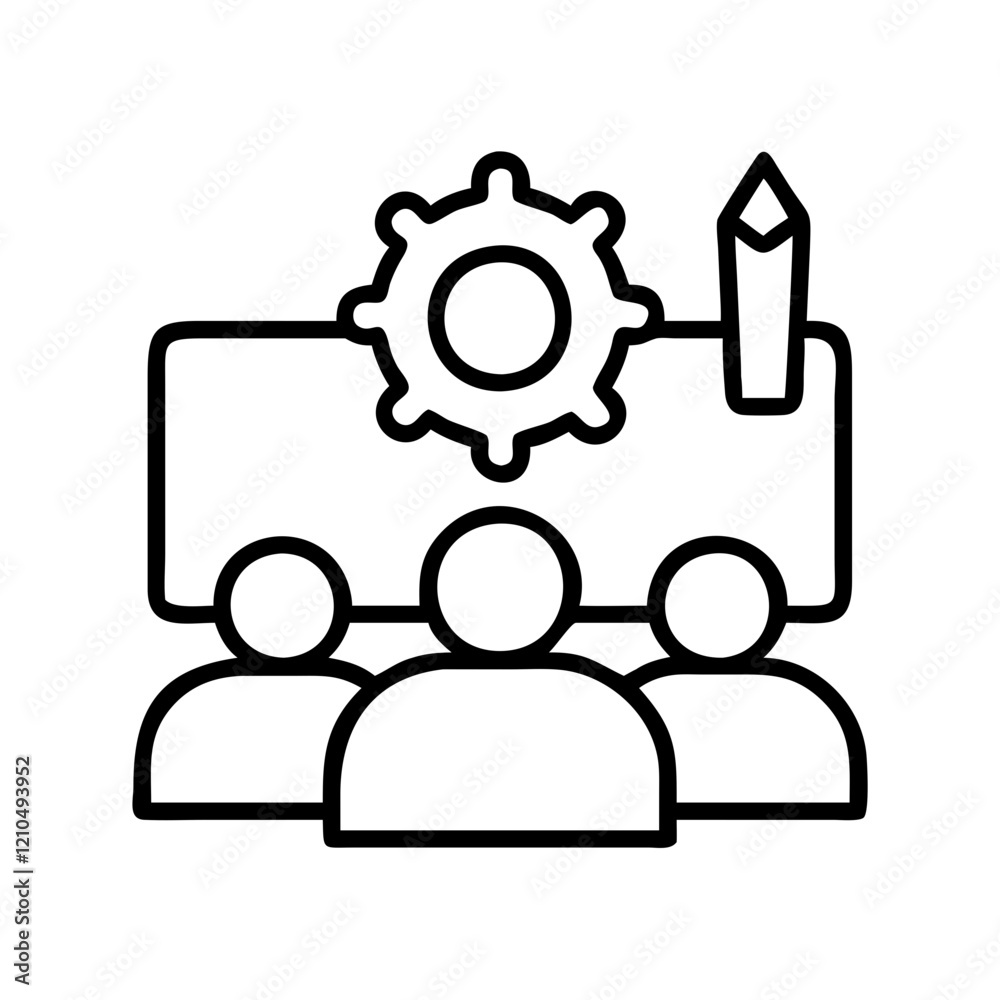 workshop participant icon, workshop participant line art - simple line art of workshop participant, perfect for workshop participant logos and icons workshop participant icon, workshop participant line art - simple line art of workshop participant, perfect for workshop participant logos and icons
