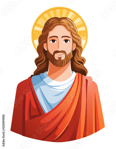 jesus portrait vector