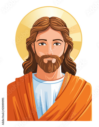 jesus portrait vector