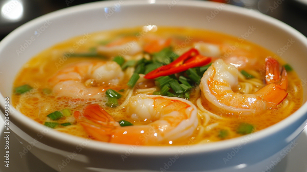 A delicious, irresistible picture of Shrimp Ramen bowl Recipe A delicious, irresistible picture of Shrimp Ramen bowl Recipe