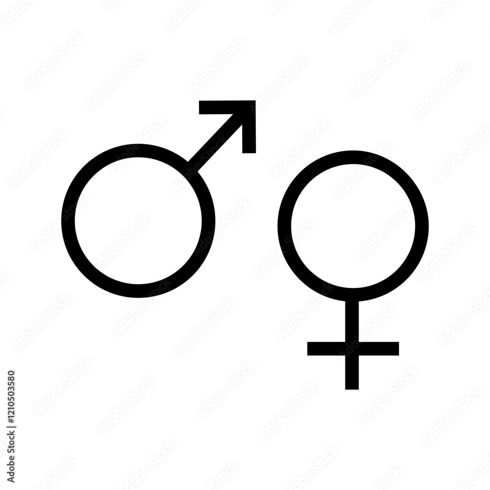 Male and female icon, symbols and logo design. Gender symbol. Male, female sign, gender equality icon vector illustration. Women and Men icon, Symbol.
Male and female icon, symbols and logo design. Gender symbol. Male, female sign, gender equality icon vector illustration. Women and Men icon, Symbol.