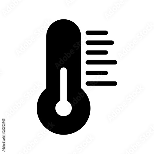 Thermometer icon. Hot, cold temperature vector. Warm, freeze weather. Celsius, fahrenheit degree.
