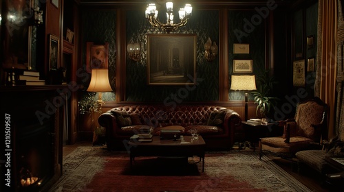 Vintage Interior Design: A Luxurious and Classic Living Room