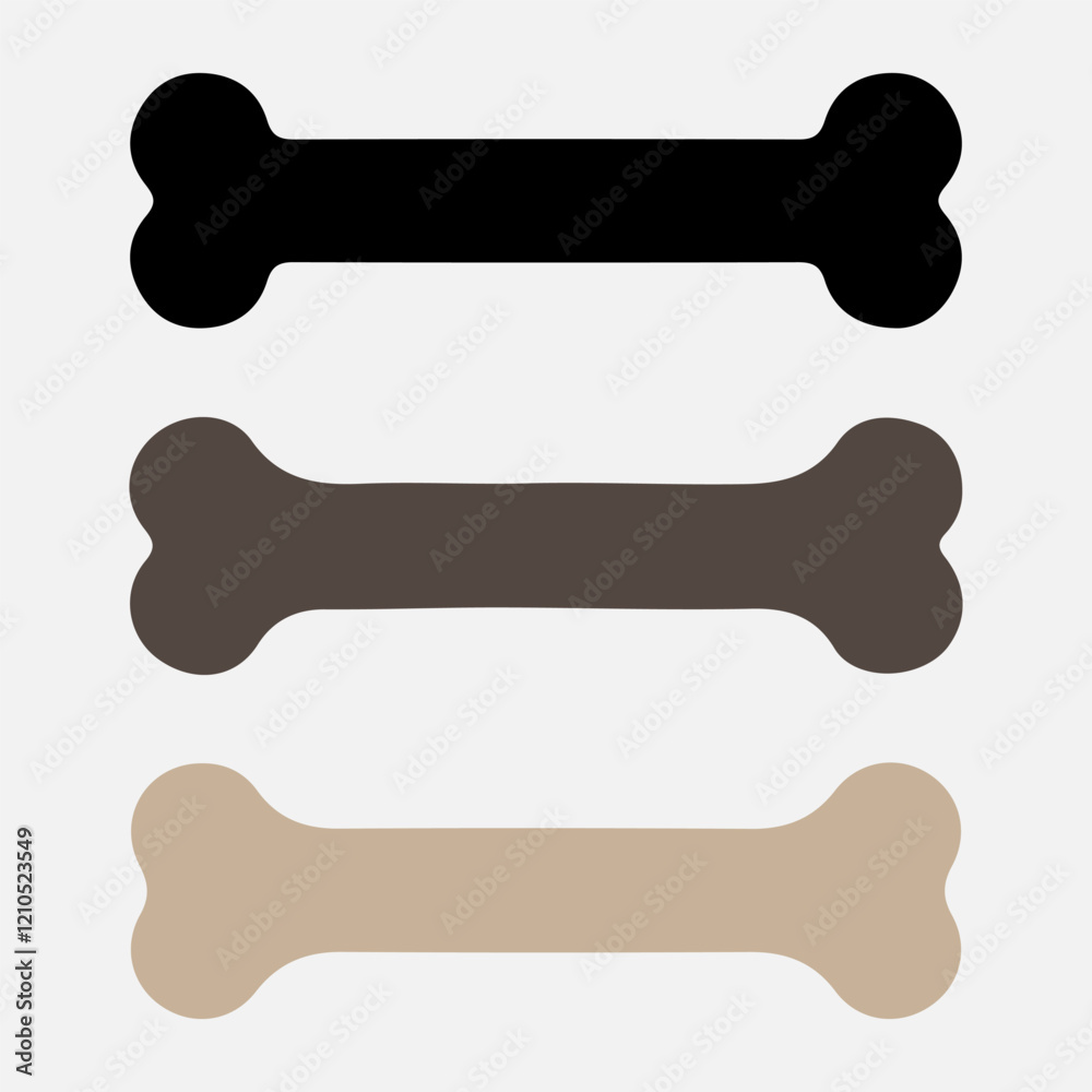 Detailed Dog Bone Vector for Pet-Themed Designs and Creative Artwork Detailed Dog Bone Vector for Pet-Themed Designs and Creative Artwork