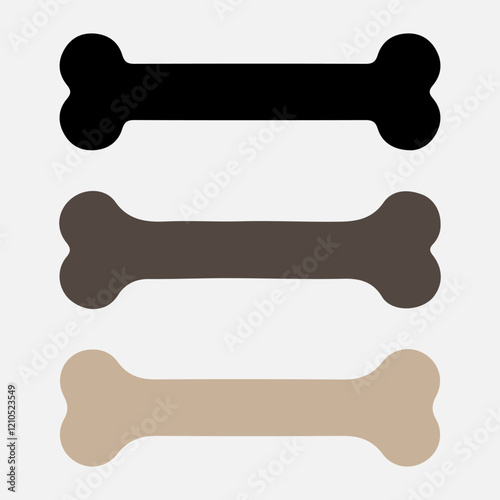 Detailed Dog Bone Vector for Pet-Themed Designs and Creative Artwork photo