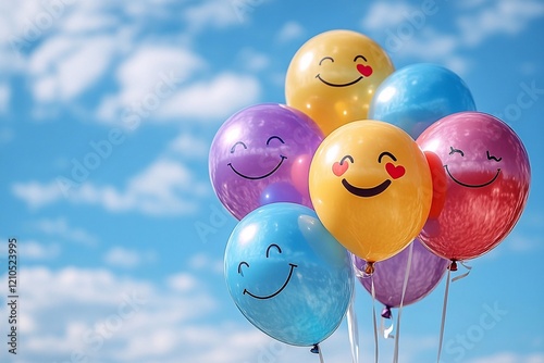 Add symbols to the balloons that emphasize positive emotions 


