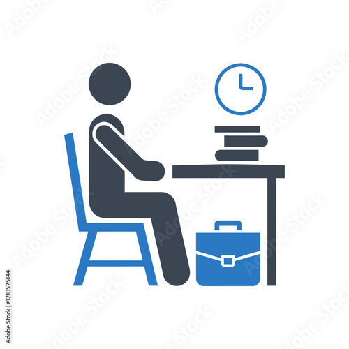 Study Desk Time Icon