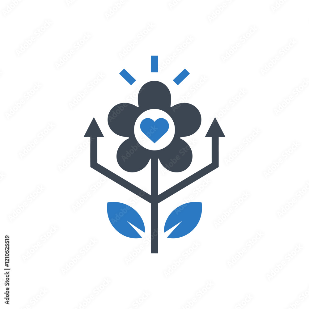 Growth Sustainability Icon