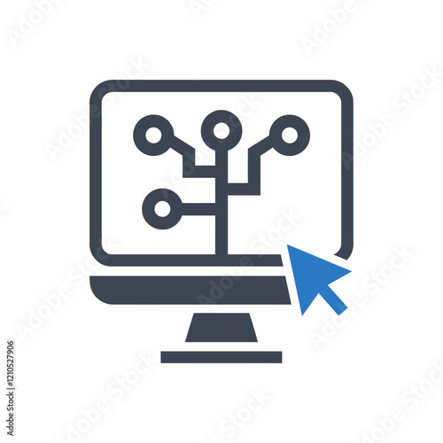 Data Network Visualization Icon