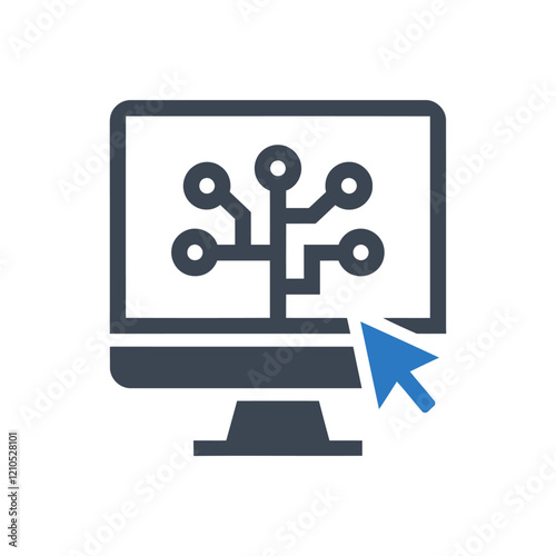 Data Network Computer Icon