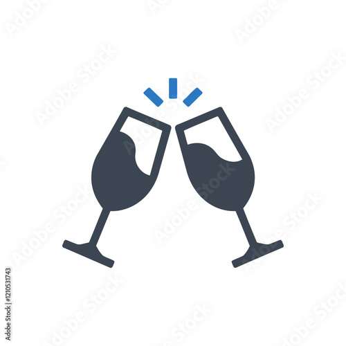 Toasting Glasses Icon