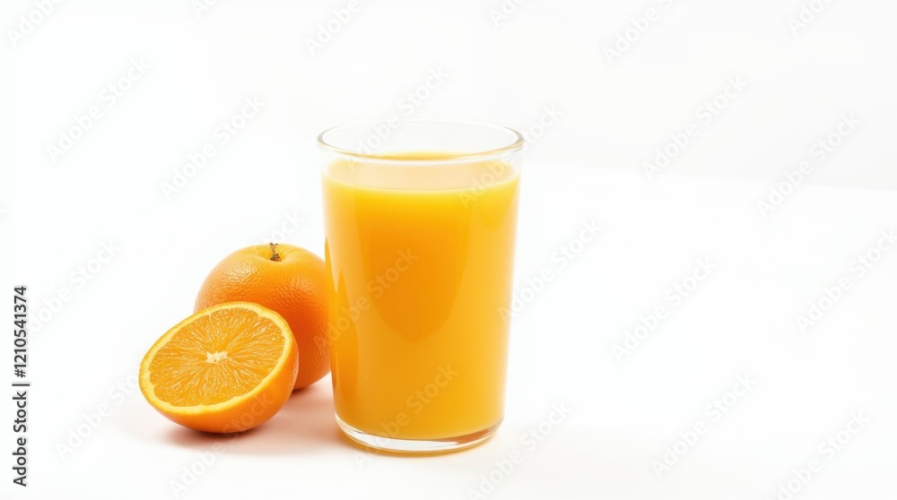 Isolated Orange Juice on White Background Isolated Orange Juice on White Background
