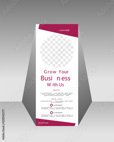 Modern roll up banner template, Standee template, X-banner template.